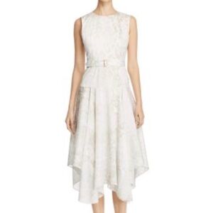 Calvin Klein Beige & Cream Animal Print Belted Dress Sleeveless size 18W Events